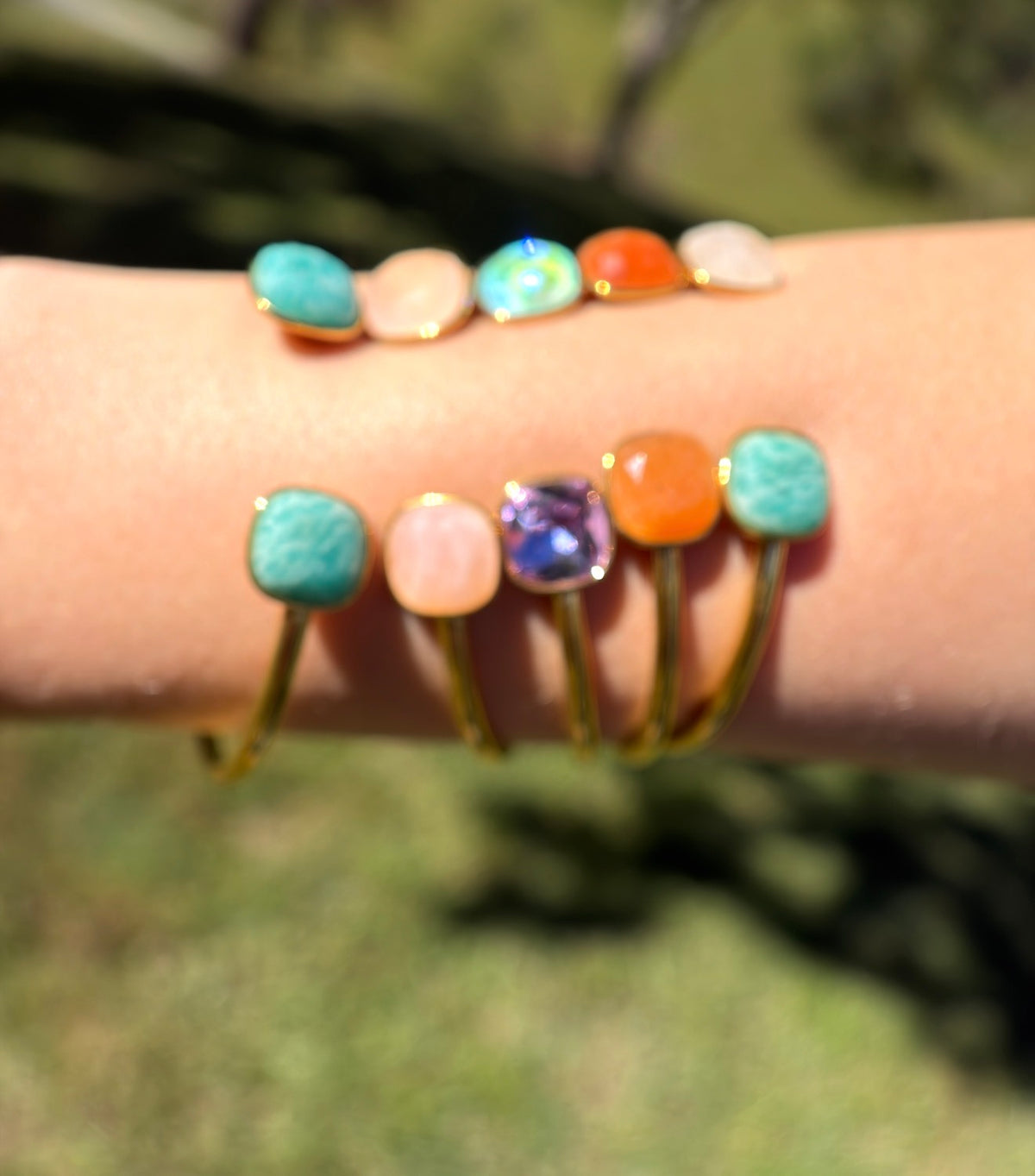Gemstone Glow Mystery Cuff