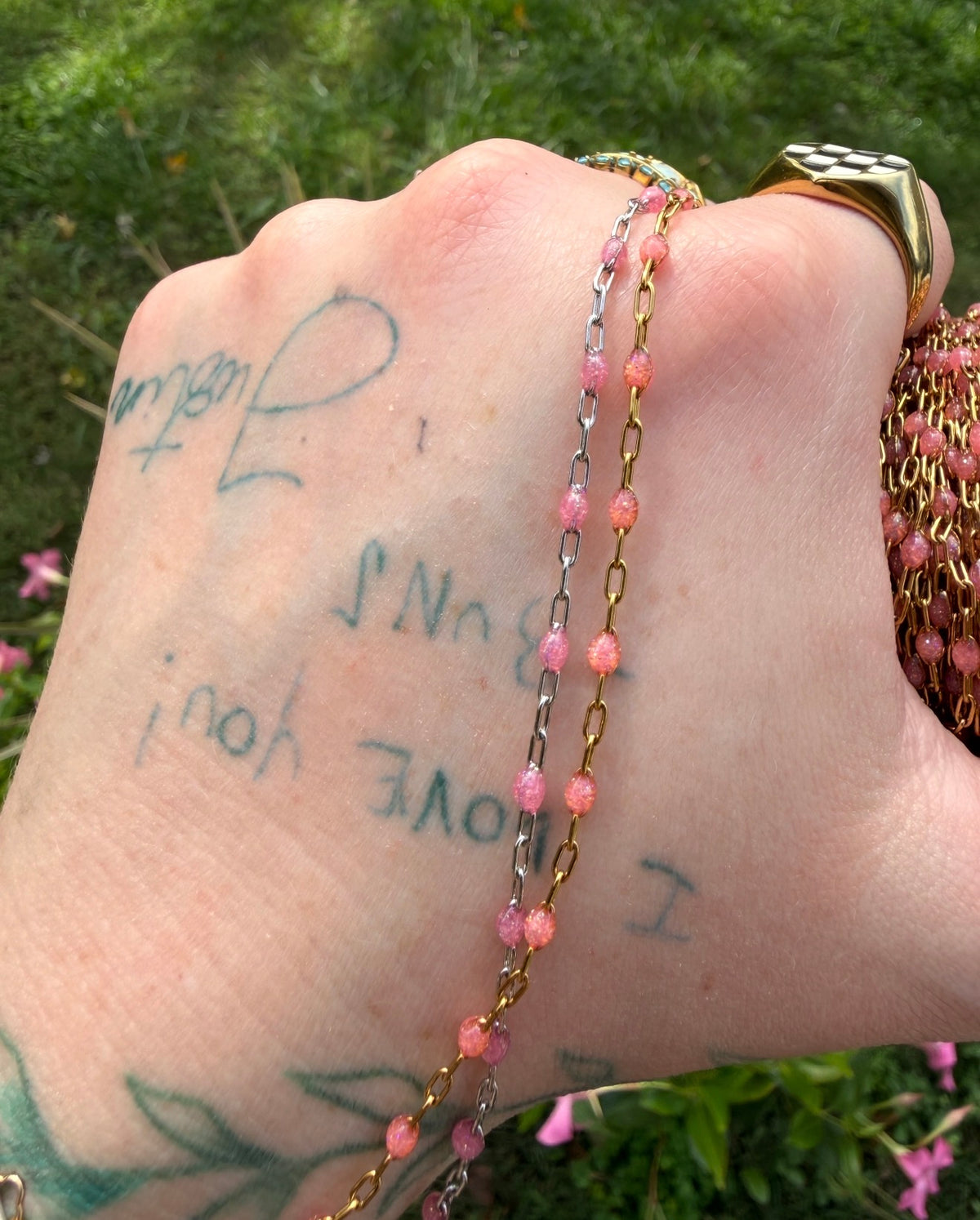 Peachy Dreams Sunburst Chain