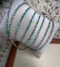 Blue Diamond — 2mm Sparkly Blue Tennis Chain