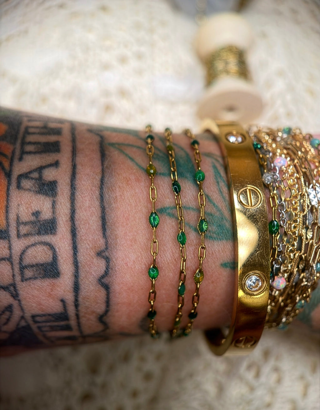 Green AF Sunburst Chain
