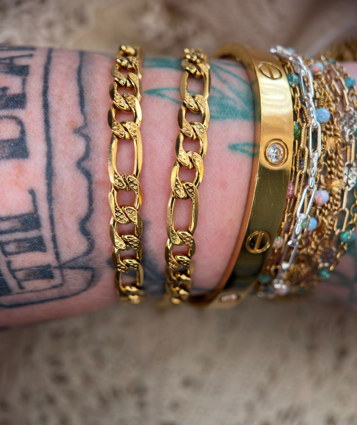 🤠 THE OUTLAW | Diamond-Cut Figaro ⛓️✨