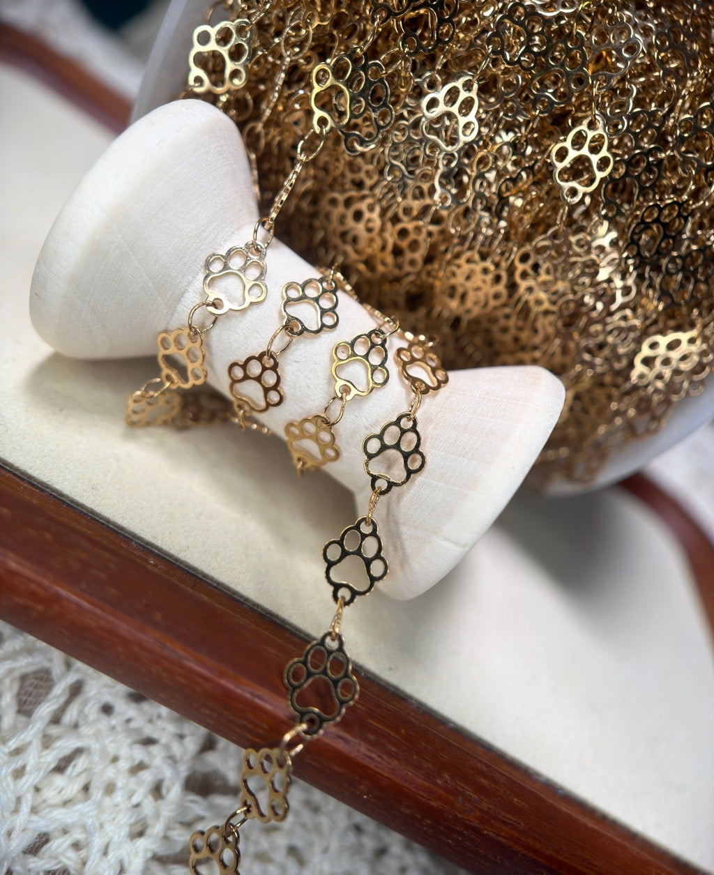🐾 THE ELVIS — Paw Print Chain 🐾