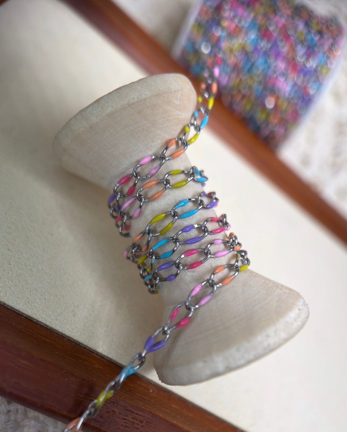 Rainbow Summer Sunset | Oval Link Chain