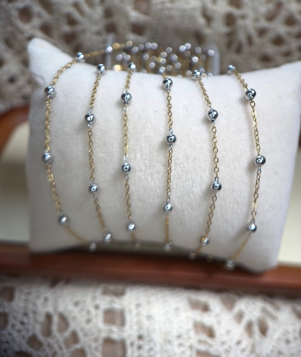 ✨ Classy Bae Two-Tone Satellite Chain