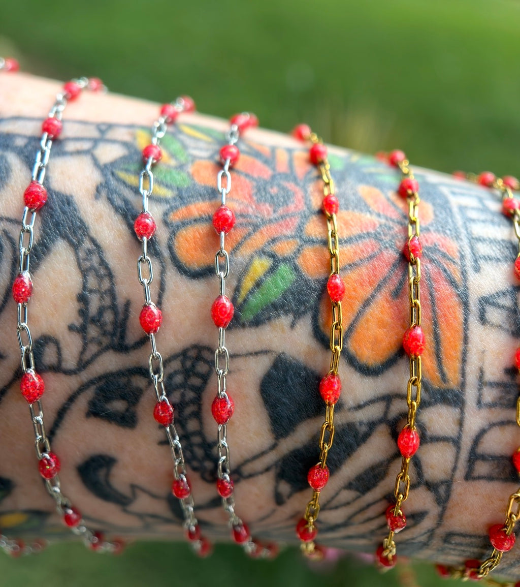Bonfire Babe Sparkly Sunburst Chain