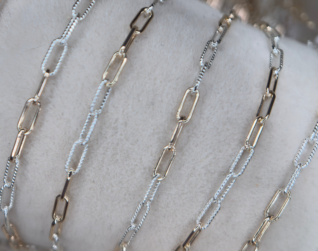 *SALE* Lilly Rose Paper Clip Chain | Gold Filled & Sterling Silver Mixed Metal