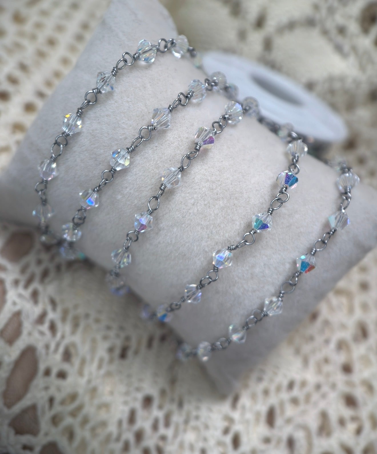 Oaklynn ✨ | Swarovski Wire Wrapped Crystal Chain