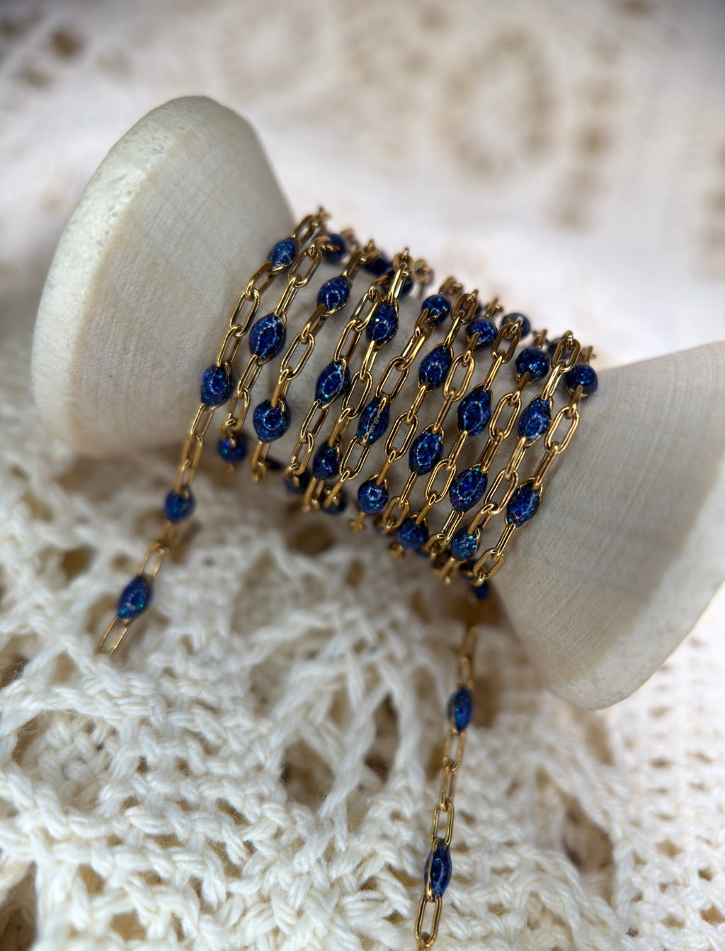 14K PVD/316 Stainless Steel Birthstone - September Sapphire