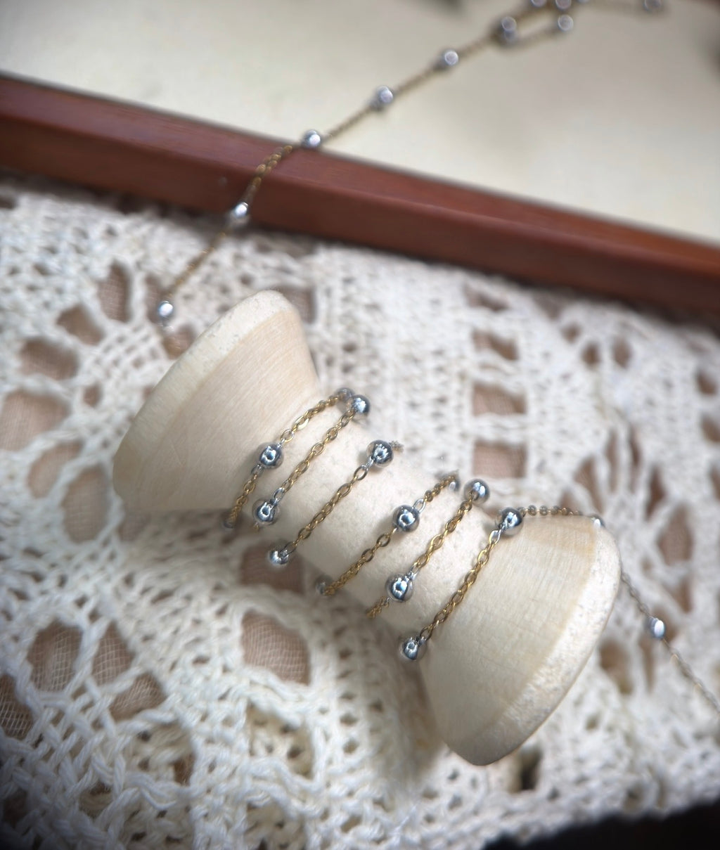 ✨ Classy Bae Two-Tone Satellite Chain