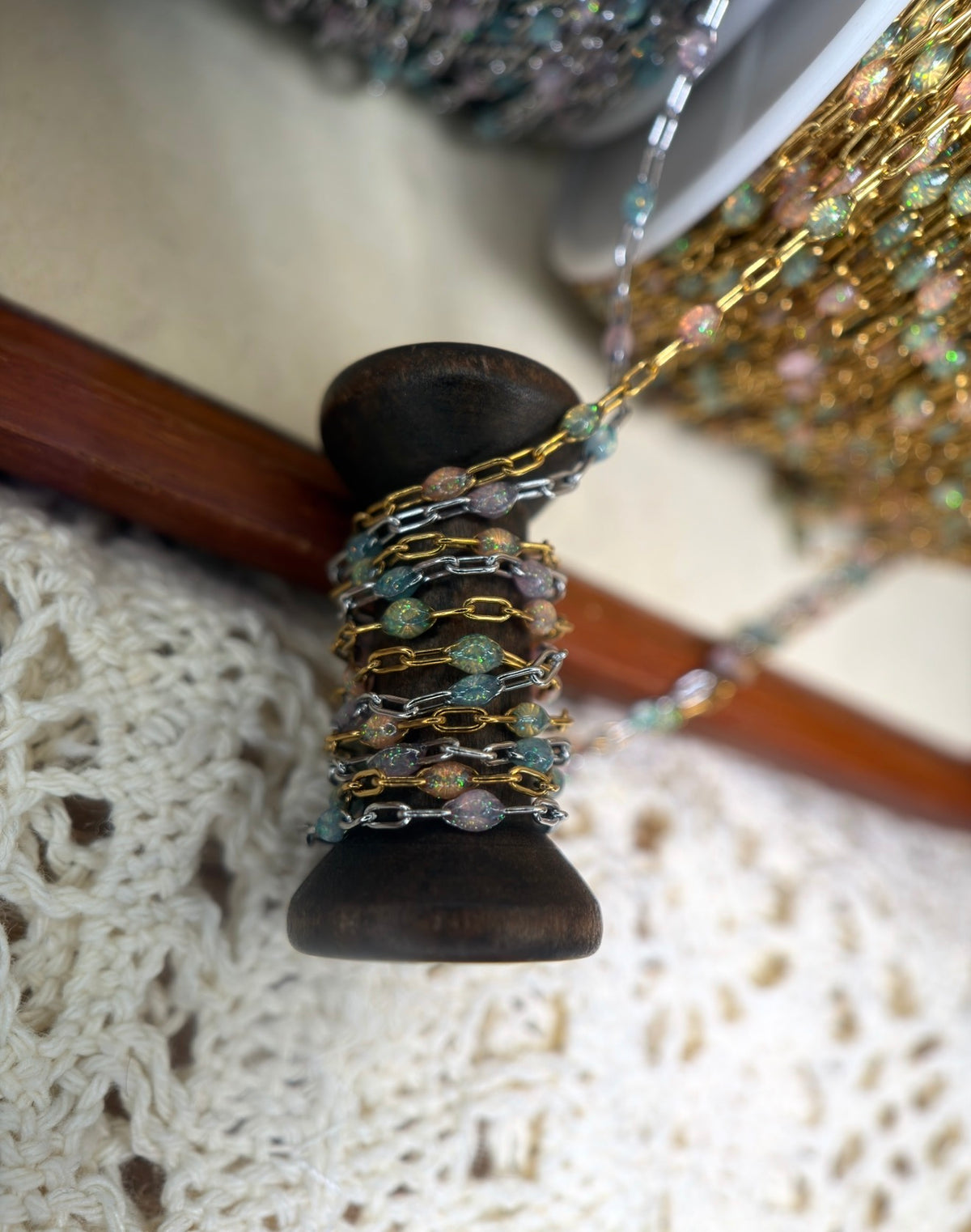 Sunset Lagoon – Iridescent Sunburst Chain