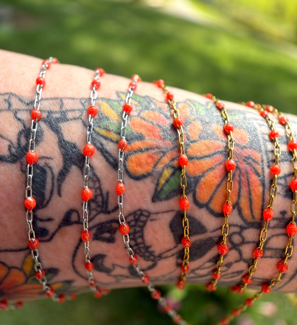 Bonfire Babe Sparkly Sunburst Chain
