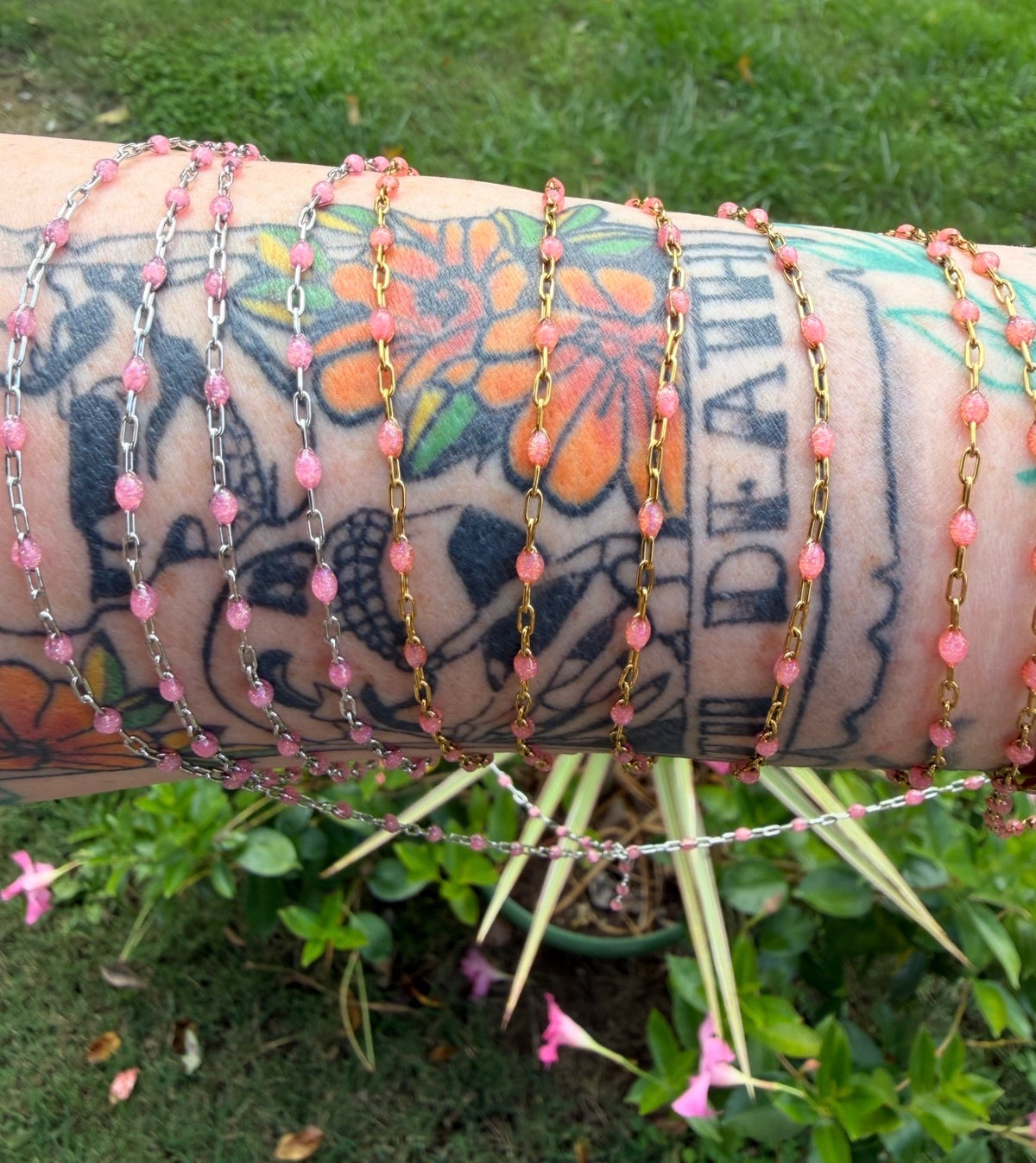 Peachy Dreams Sunburst Chain