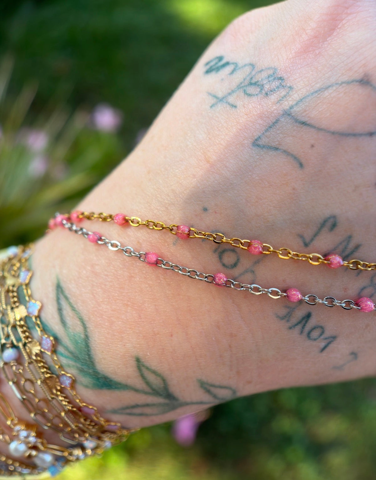 Pink Petal Glow Chain