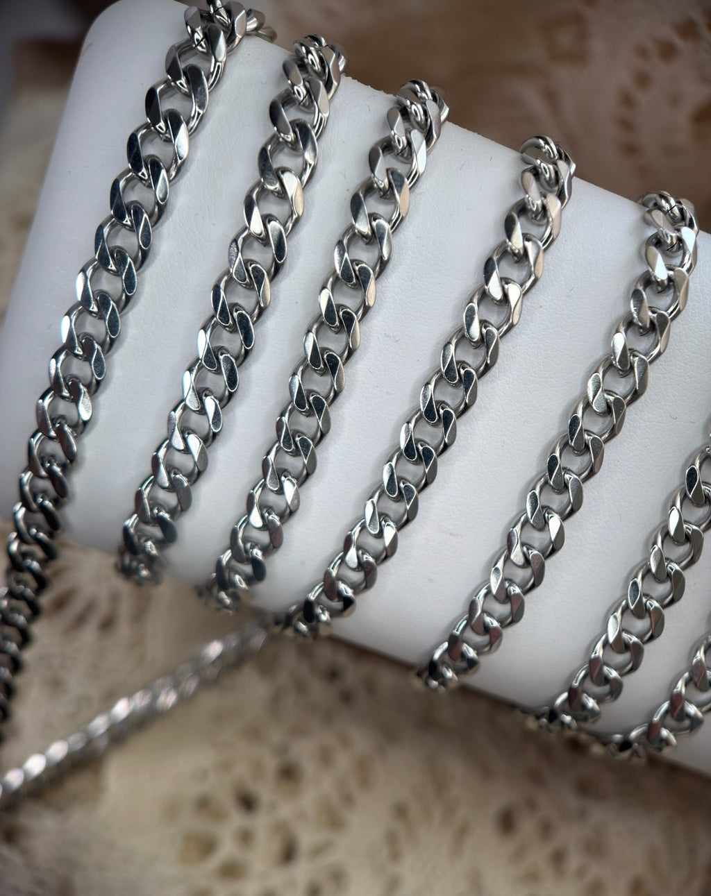 🤠 WAYLON JENNINGS — 6MM STAINLESS SILVER CUBAN