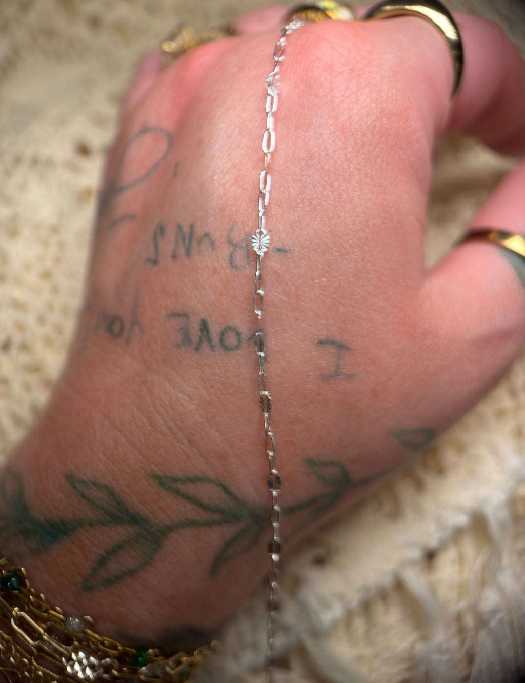 925 Sterling Silver Sunburst Paper Clip Chain 1:3