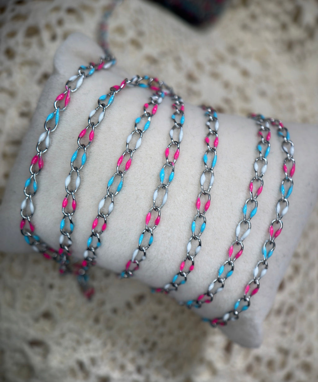 Bomb Pop™ Enamel Oval Link Chain