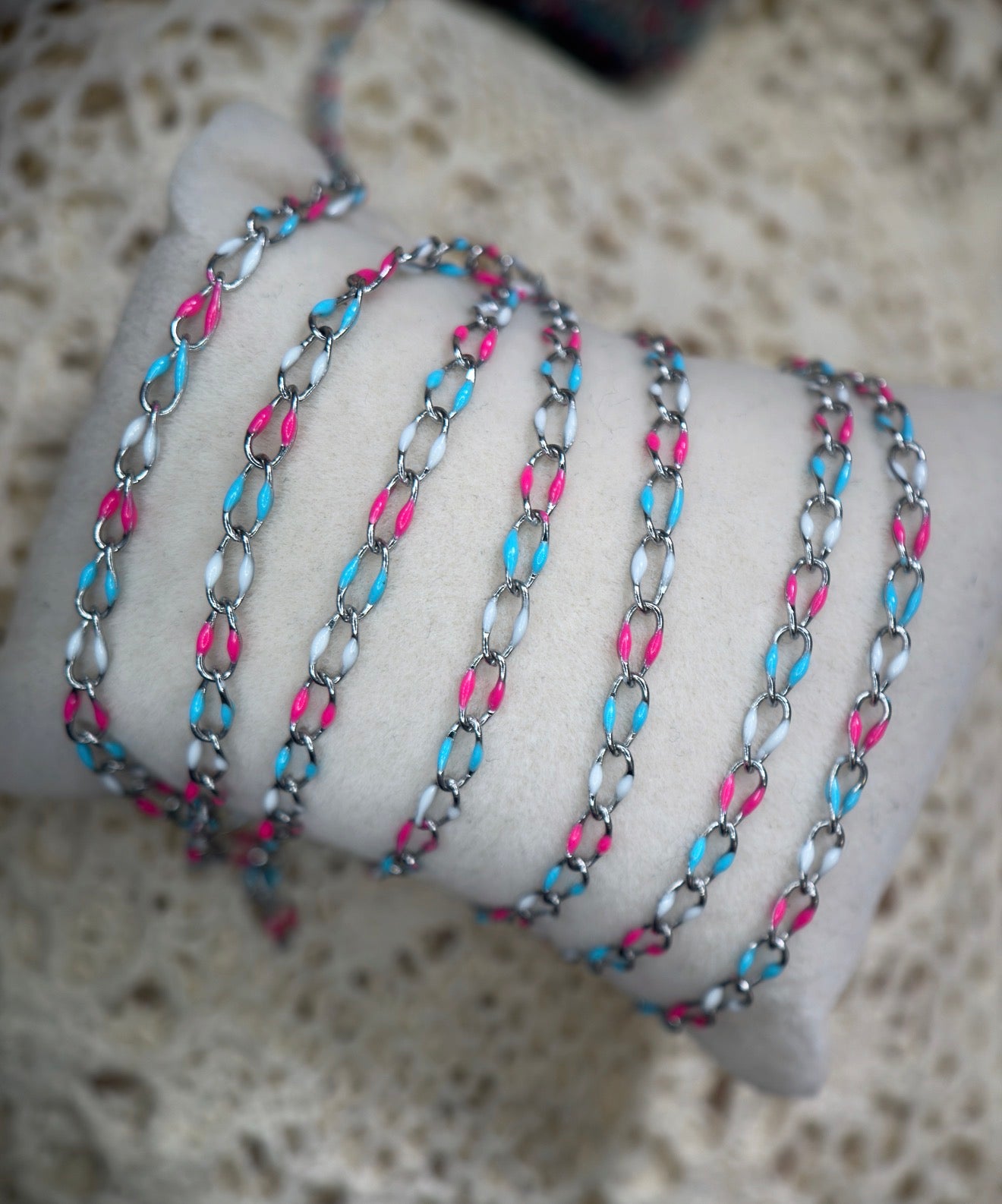 Bomb Pop™ Enamel Oval Link Chain