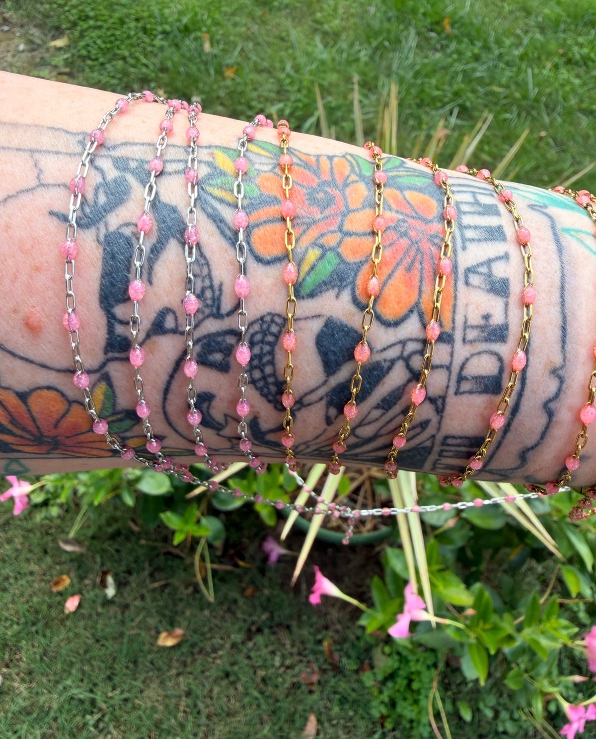Peachy Dreams Sunburst Chain