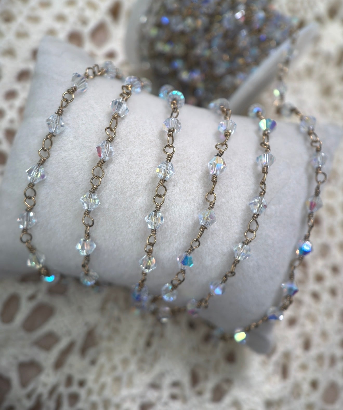 Oaklynn ✨ | Swarovski Wire Wrapped Crystal Chain