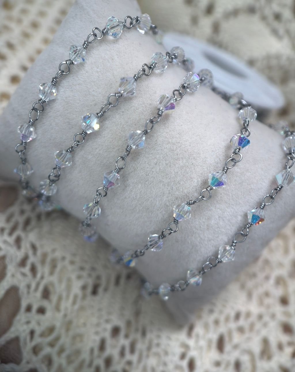 Oaklynn ✨ | Swarovski Wire Wrapped Crystal Chain
