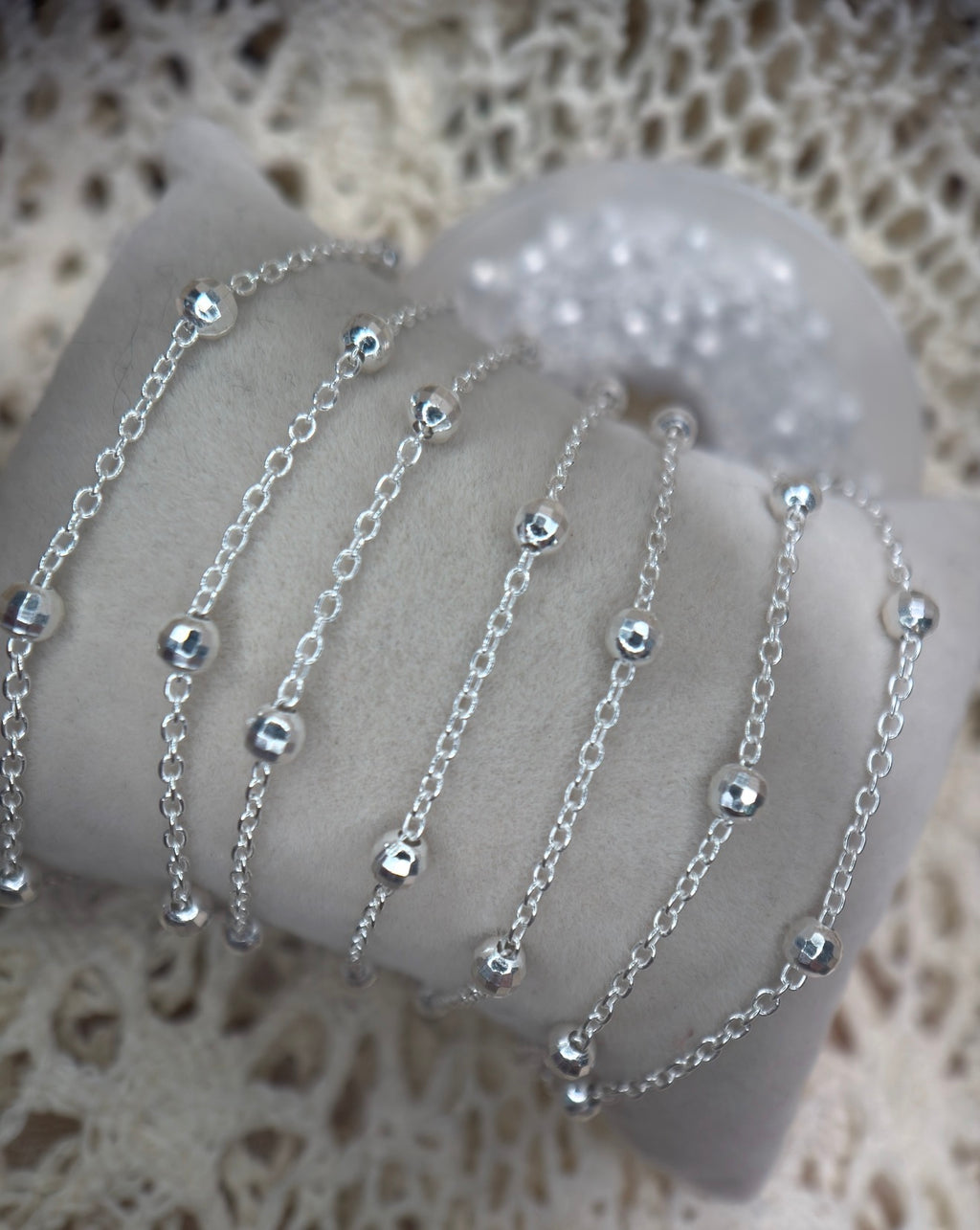✨ Disco Forever | 925 Sterling Silver | Satellite Bead Chain ✨