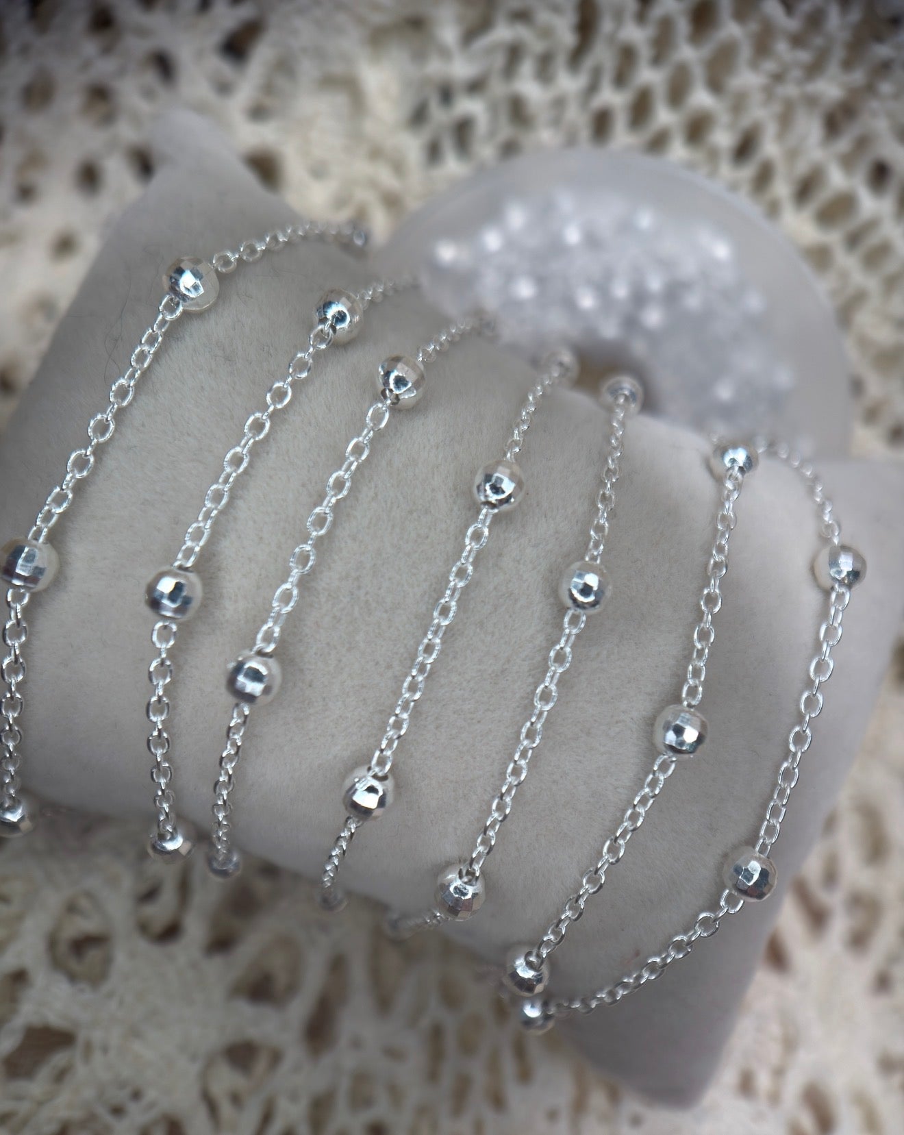 ✨ Disco Forever | 925 Sterling Silver | Satellite Bead Chain ✨