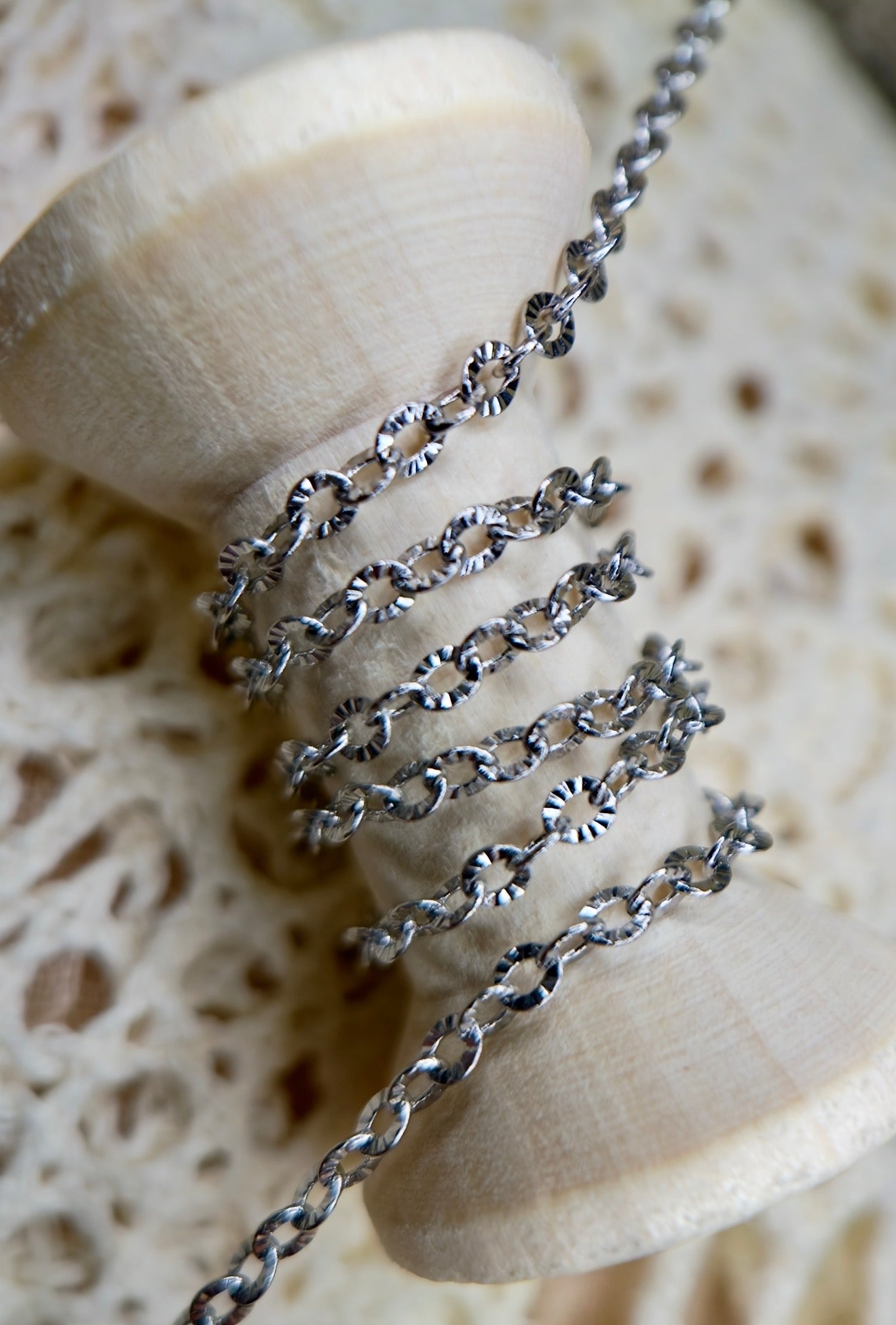Diamond Dust Cable Chain – Stainless Silver