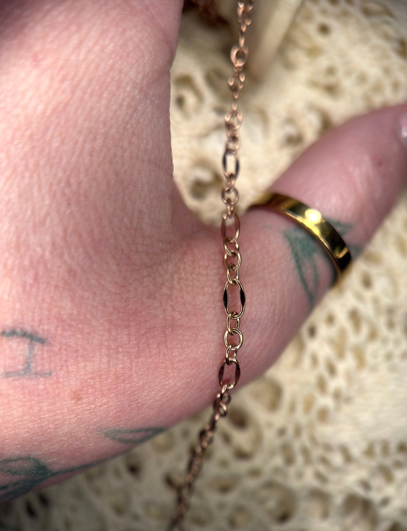 Rosé All Day ✨ |  Pvd Rose Gold Dapped Long & Short Chain