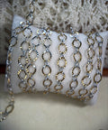 Mixed Metal Textured Oval Link Chain