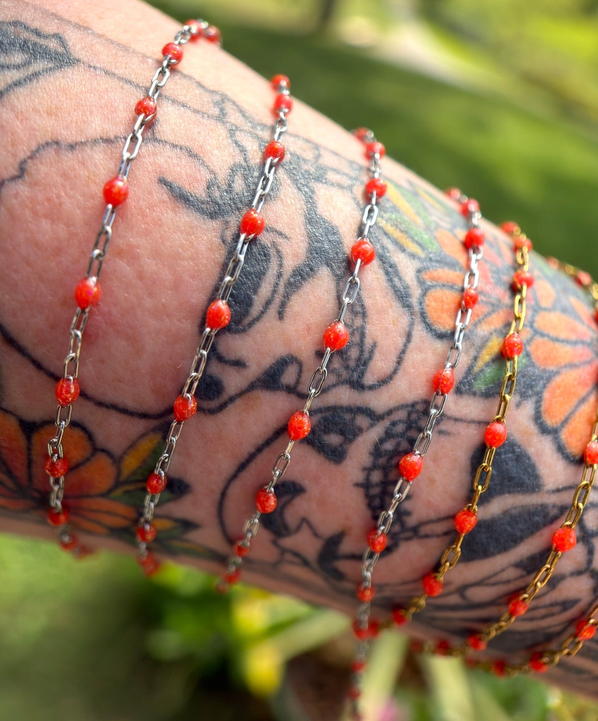 Bonfire Babe Sparkly Sunburst Chain