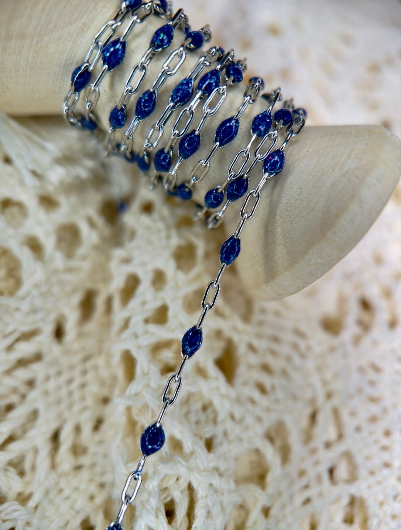 14K PVD/316 Stainless Steel Birthstone - September Sapphire
