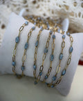 ✨ Big Daddy Disco Paper Clip | 14K PVD Gold Sparkly Paper Clip Chain