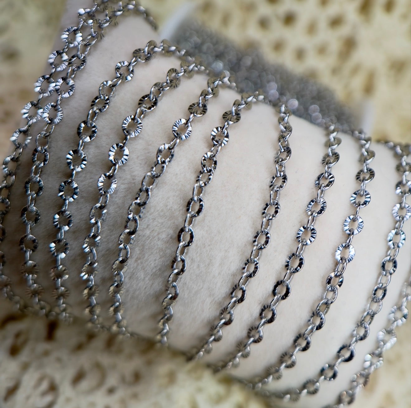 Diamond Dust Cable Chain – Stainless Silver
