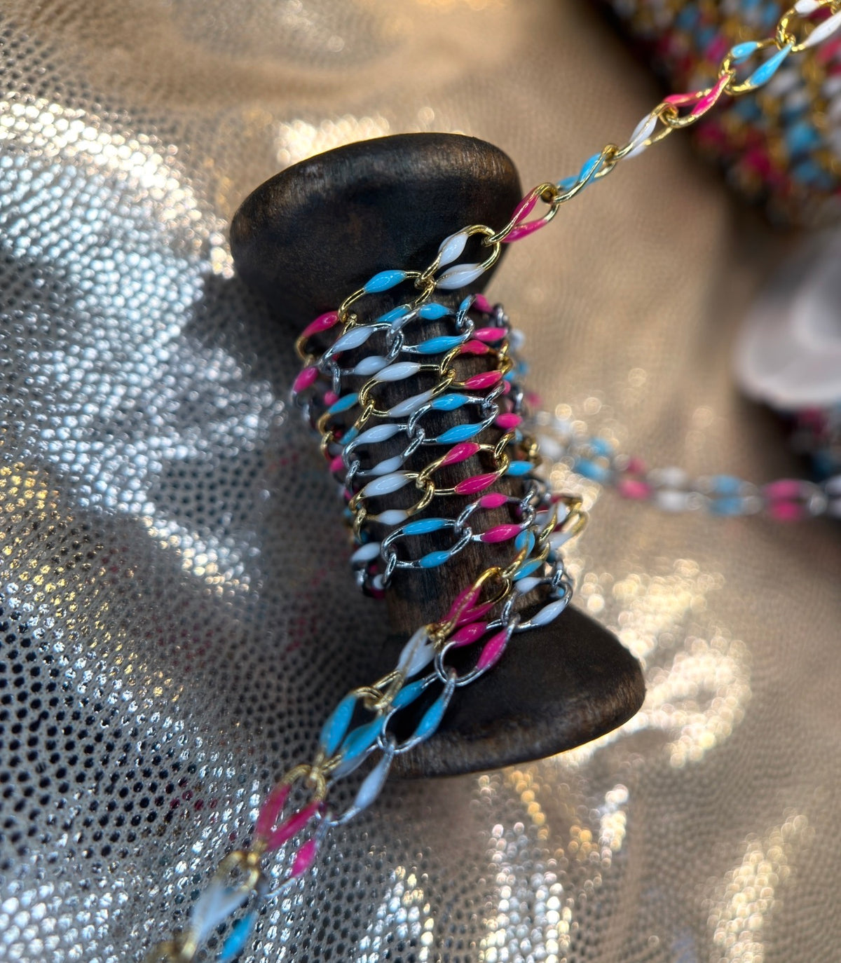 Bomb Pop | Enamel Oval Link Chain