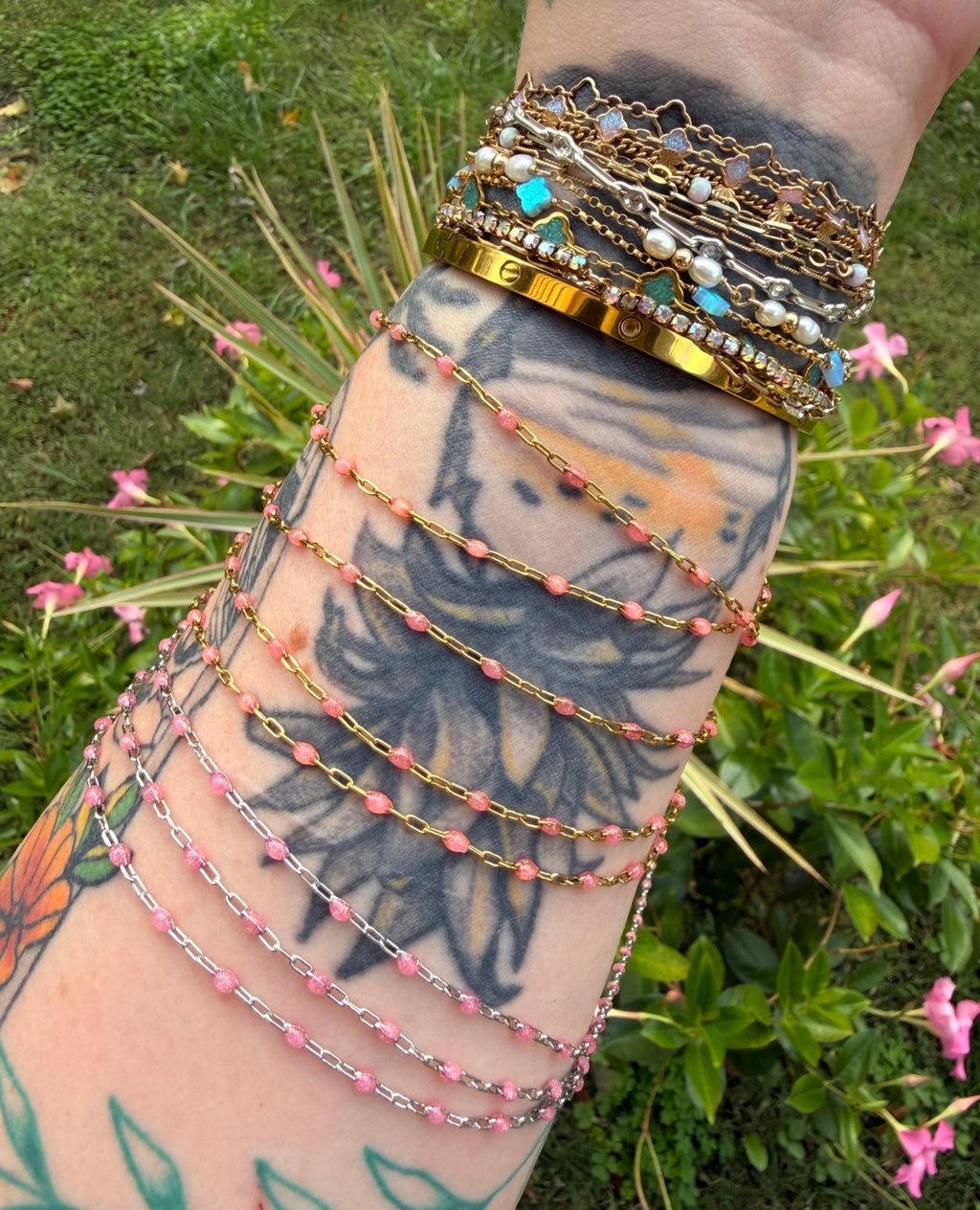 Peachy Dreams Sunburst Chain