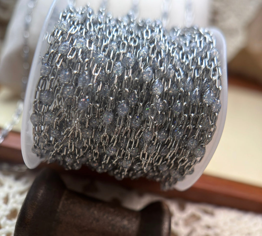 Champagne Kisses | Iridescent Sparkle  Sunburst Paperclip
