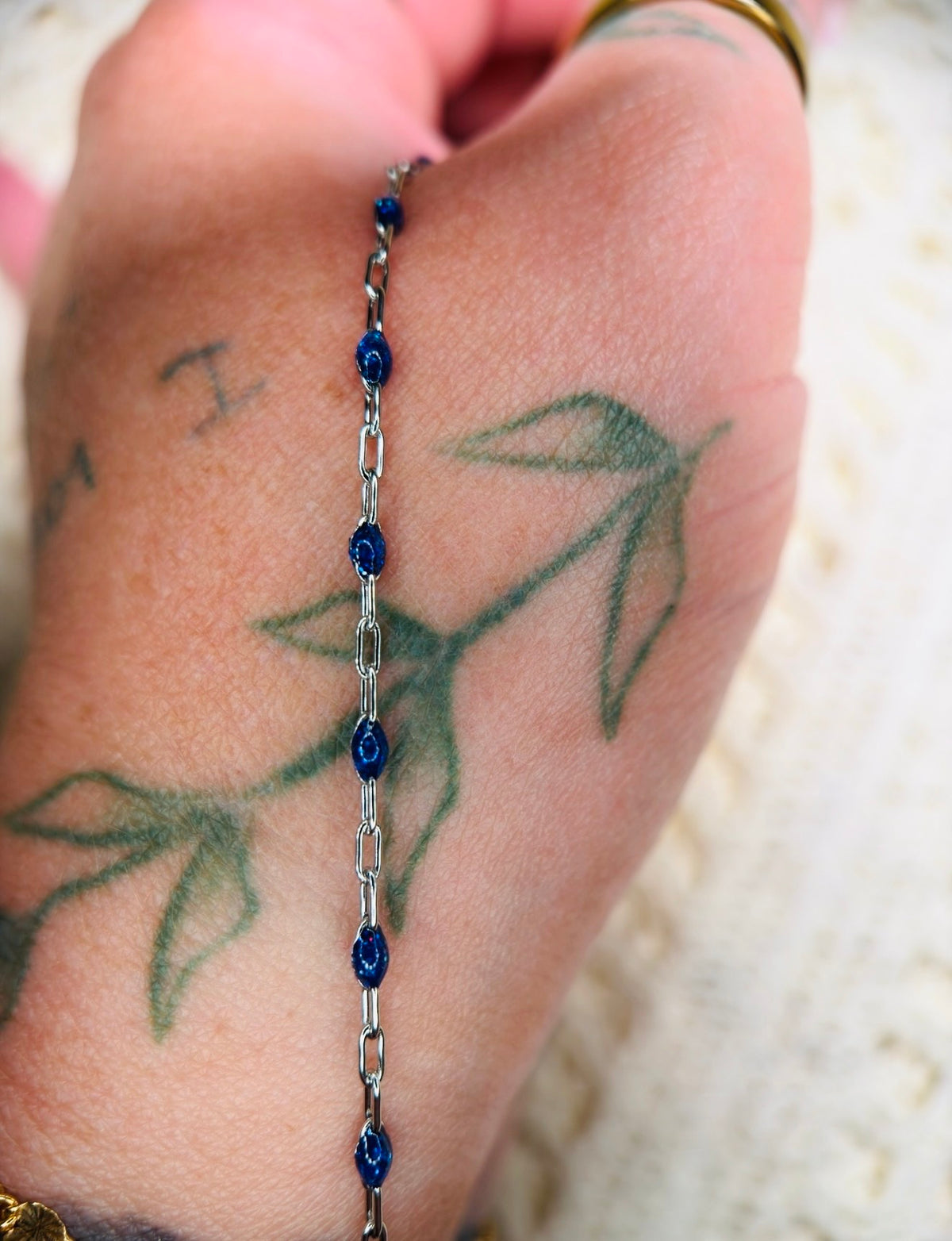 14K PVD/316 Stainless Steel Birthstone - September Sapphire