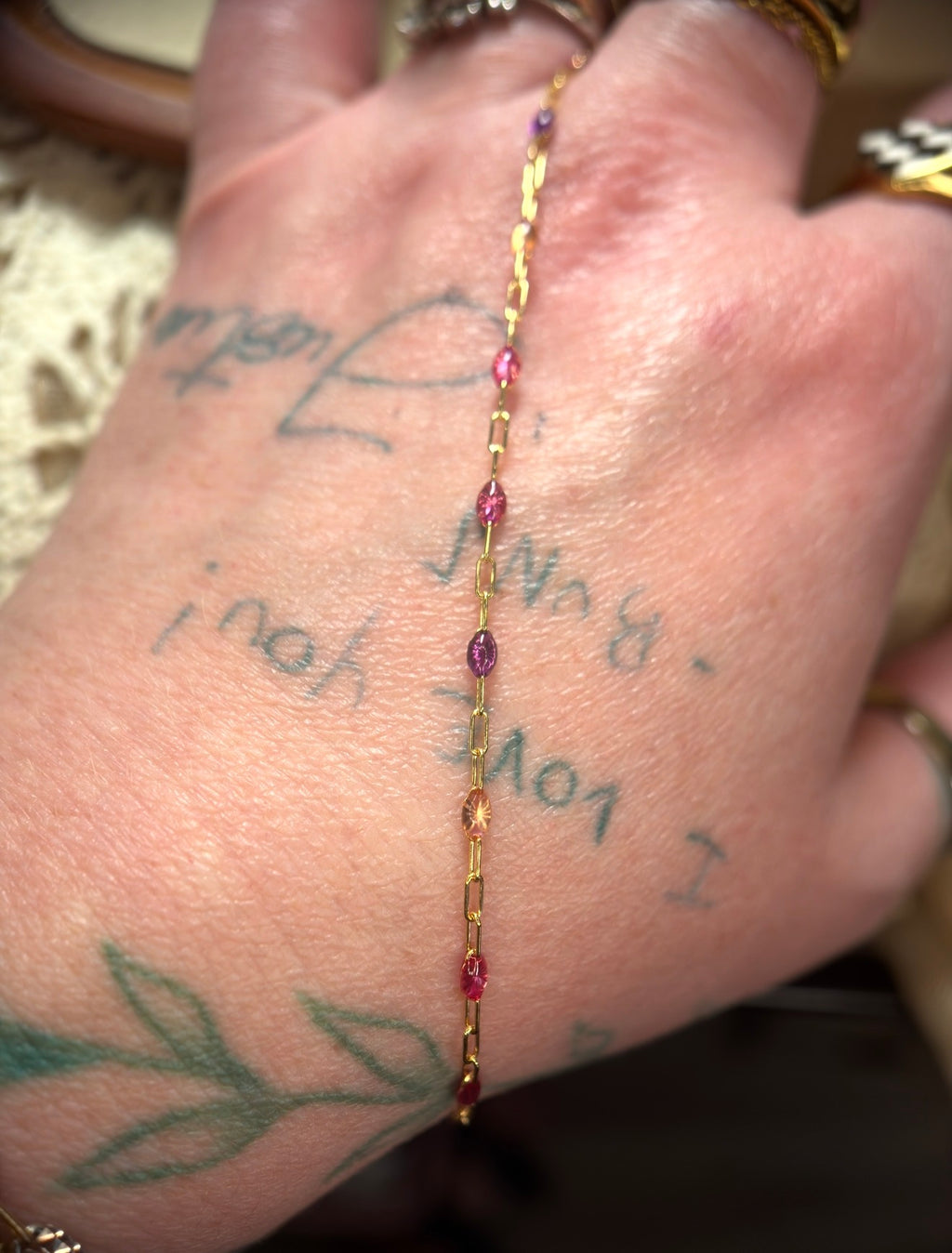 Lush Baddie — 14k gold filled Italian Enamel Chain