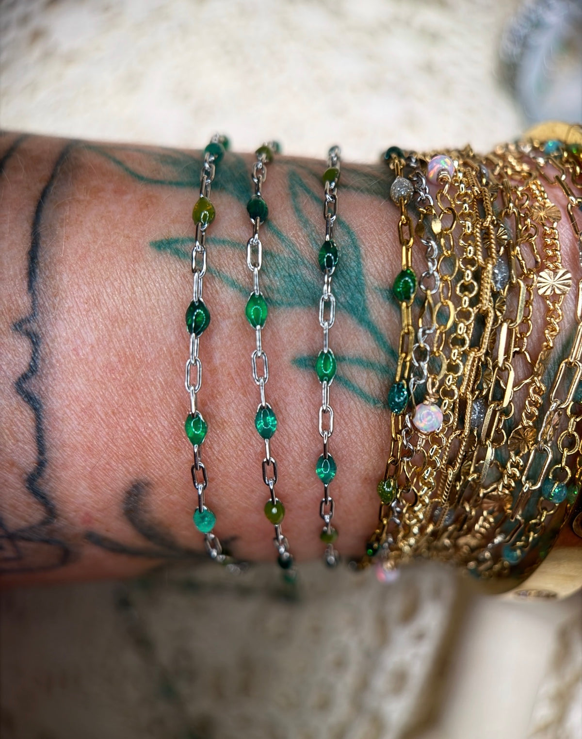 Green AF Sunburst Chain