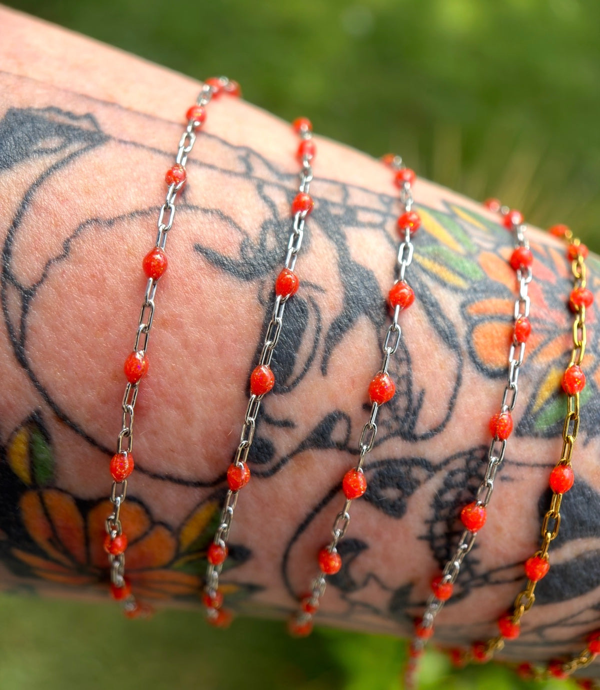 Bonfire Babe Sparkly Sunburst Chain