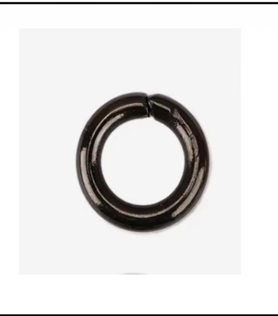 Ion-Black Stainless Steel Jump Rings