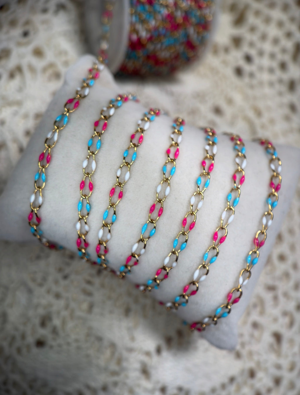 Bomb Pop™ Enamel Oval Link Chain