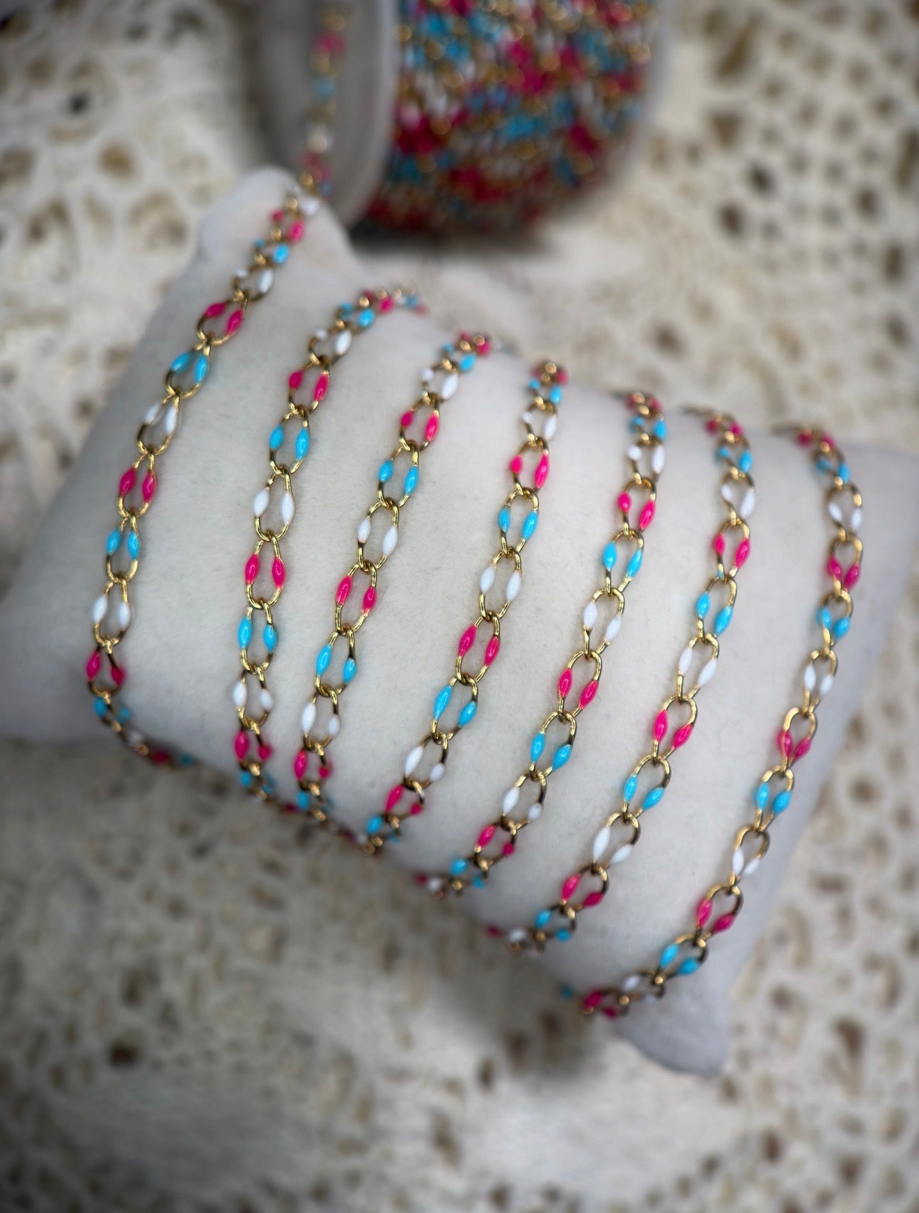 Bomb Pop™ Enamel Oval Link Chain