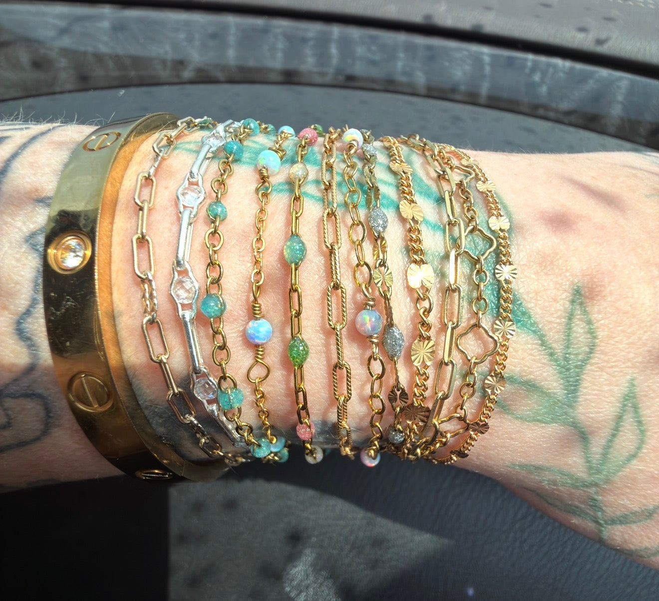 ☀️ Little Sunshine — 14K Gold Filled Sunburst Curb Chain
