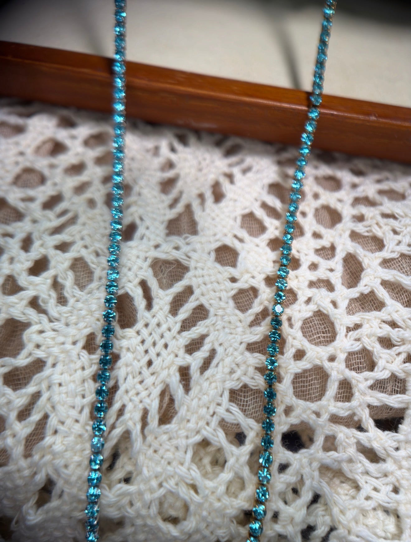 Blue Diamond — 2mm Sparkly Blue Tennis Chain