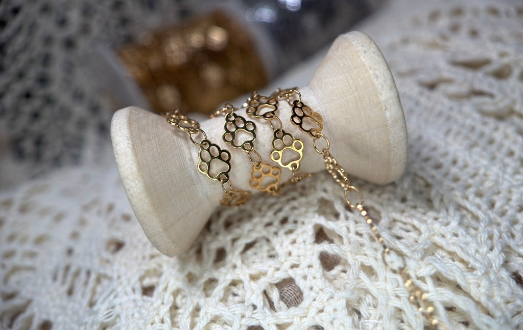 🐾 THE ELVIS — Paw Print Chain 🐾