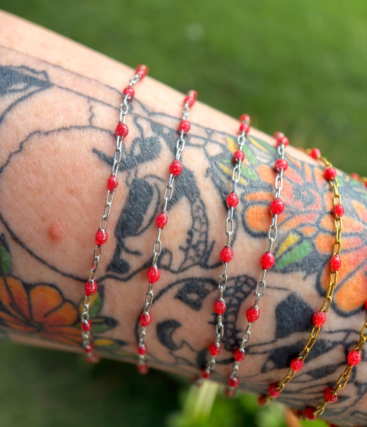 Bonfire Babe Sparkly Sunburst Chain