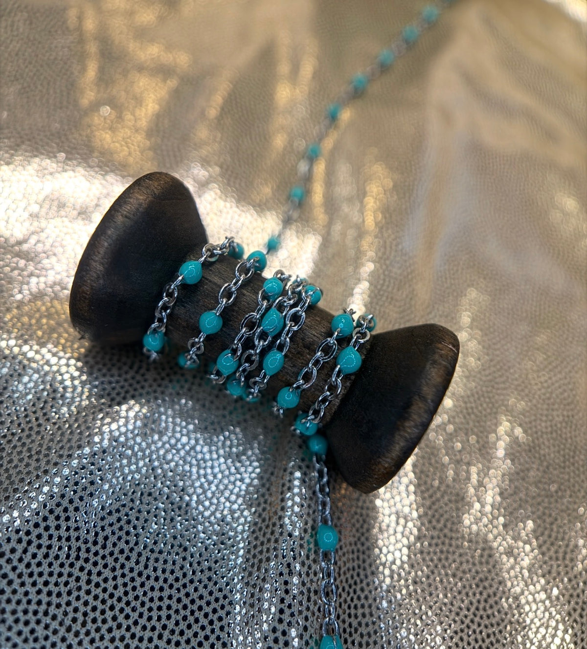 Teal Me More // Enamel Chain