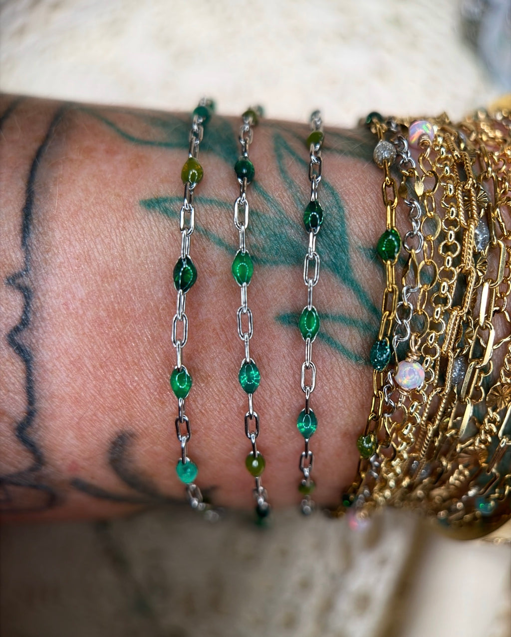 Green AF Sunburst Chain