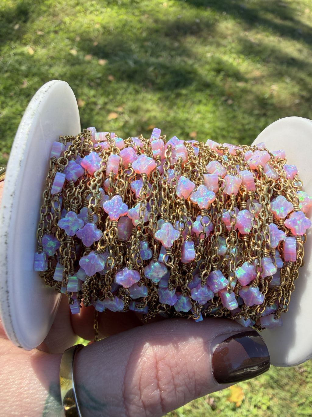 Pink multicolor | fire opal clover